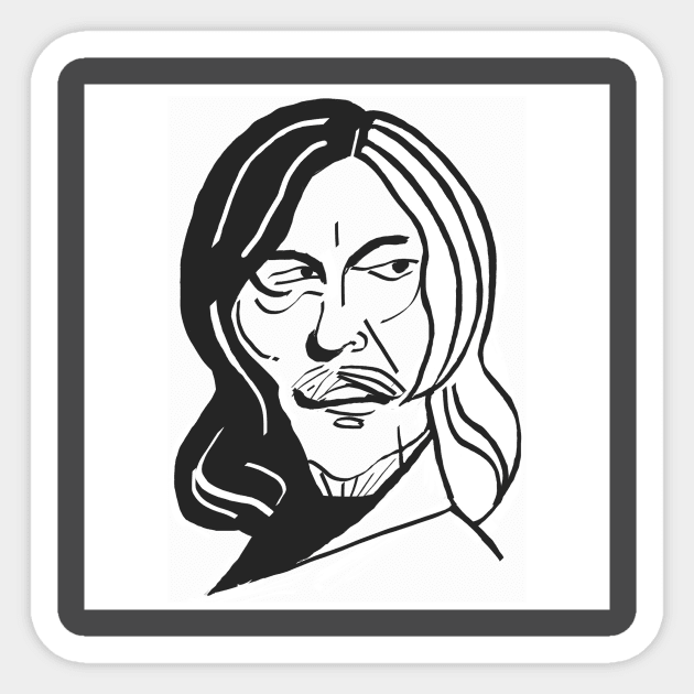 Daryl Dixon the walking dead Sticker by Idrawfaces